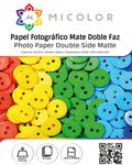 Papel fotográfico matte doble faz 200g 50hjs tamaño carta