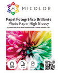 Papel Fotográfico Brillante 115gr 50Hjs tamaño A4/carta